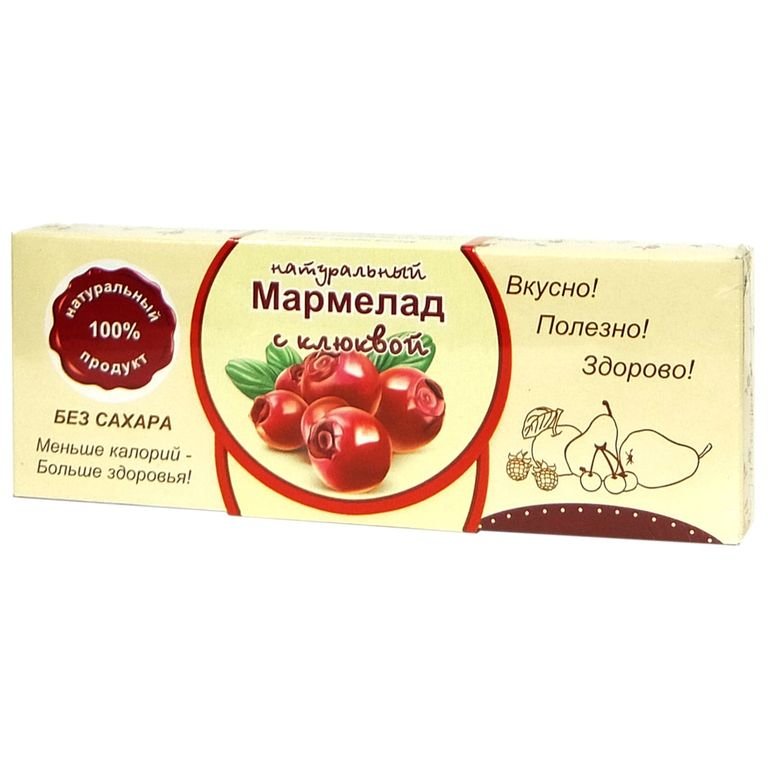  Мармелад натуральный "Клюква" 140г в Набережных Челнах