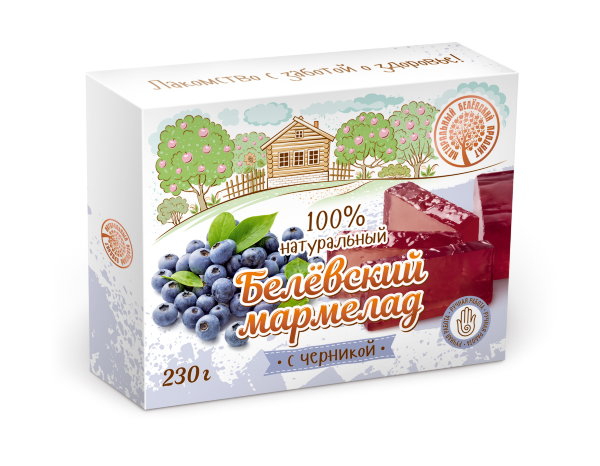 №2 Мармелад белевский "Черника" 230г в Набережных Челнах