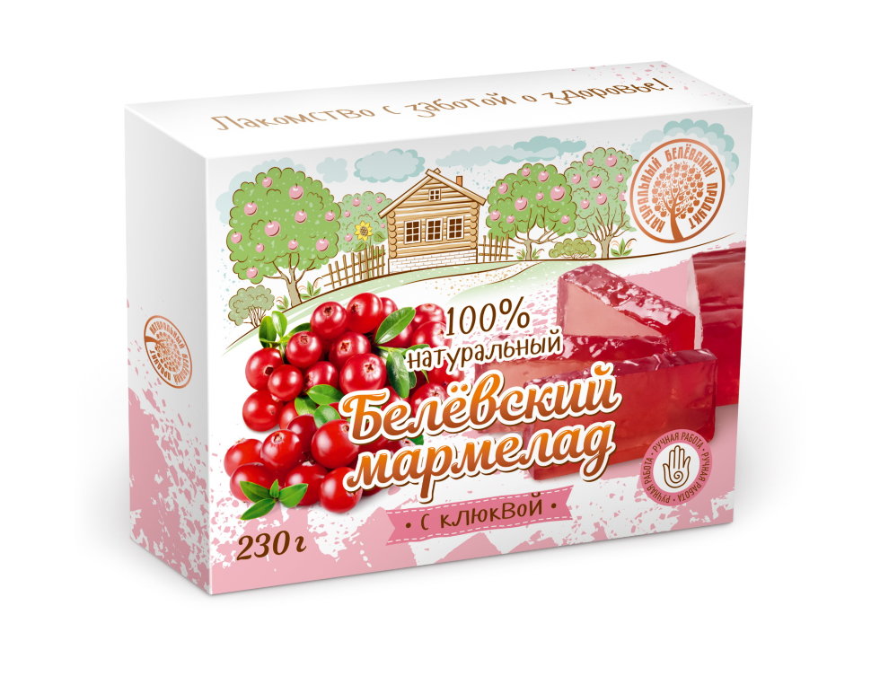  Мармелад белевский "Клюква" 230г в Набережных Челнах