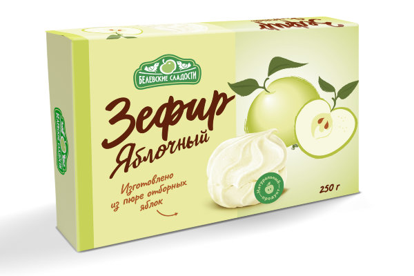 №2 Зефир белевский "Яблочный" 250г в Набережных Челнах
